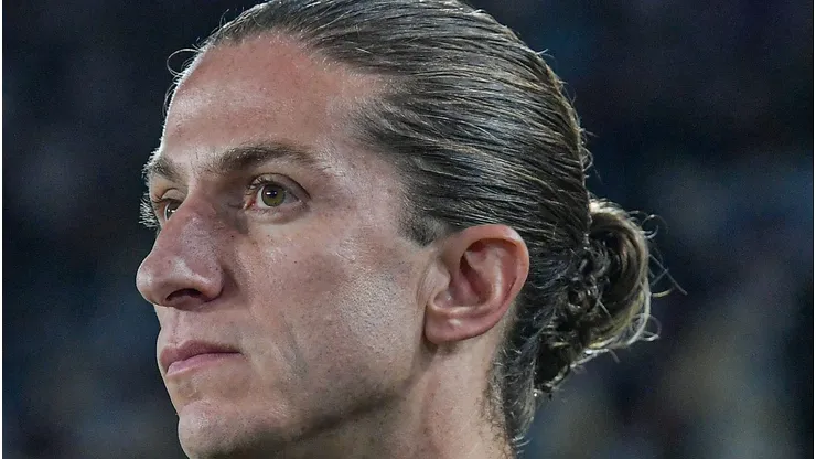 RJ - RIO DE JANEIRO - 20/07/2025 - BRASILEIRO A 2025, FLAMENGO X FLUMINENSE - Filipe Luis tecnico do Flamengo durante partida contra o Fluminense no estadio Maracana pelo campeonato Brasileiro A 2025.