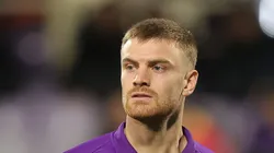 Lucas Beltrán durante jogo da Fiorentina no Calcio.