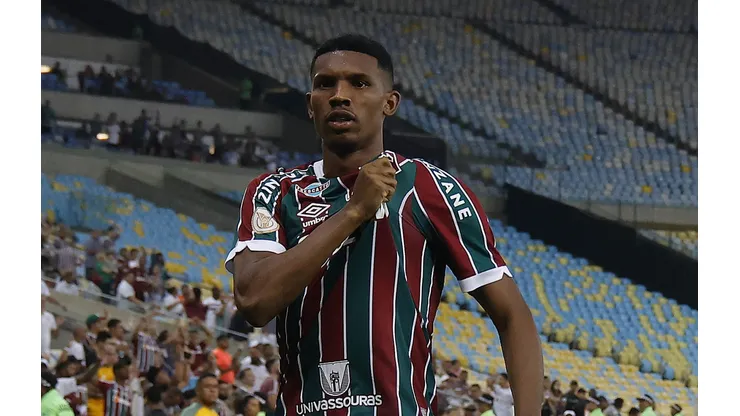 Lelê, atacante do Fluminense em partida pelo campeonato brasileiro contra o Bahia em 2023 (Foto: Wagner Meier/Getty Images)