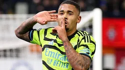 Gabriel Jesus durante partida entre Luton Town e Arsenal, pela Premier League, em 2023. Foto: Catherine Ivill