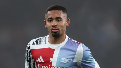 Gabriel Jesus durante partida contra o Ipswich Town (ING)