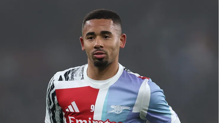 Gabriel Jesus durante partida contra o Ipswich Town (ING)