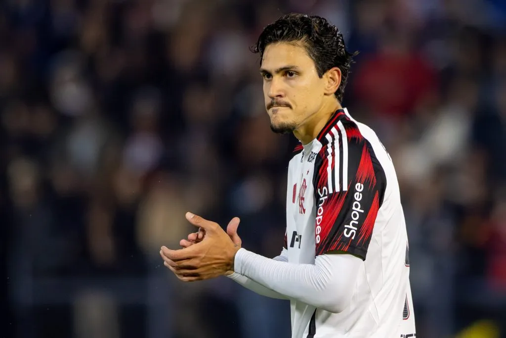 Pedro durante a partida com o RB Bragantino. Foto: Joisel Amaral/AGIF