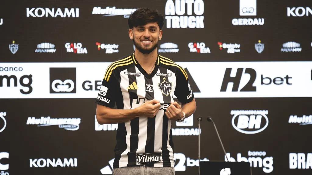 Biel, novo reforço do Atlético-MG. Foto: Pedro Souza/Atlético-MG.