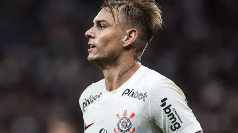 Róger Guedes durante partida entre Corinthians e Remo, na Neo Química Arena, pela Copa do Brasil 2023.