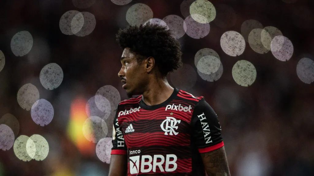 Vitinho jogador do Flamengo durante partida contra o Cuiaba,Foto: Thiago Ribeiro/AGIF