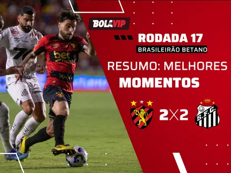 Sport abre 2 a 0, mas Santos consegue empate heroico pelo Brasileirão