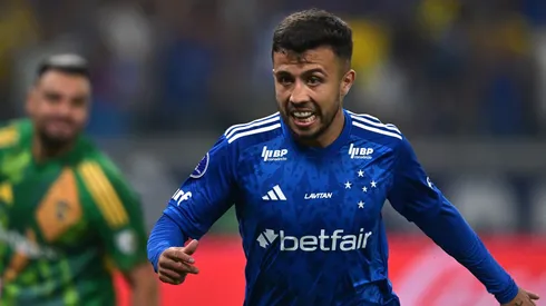 Matheus Henrique, volante do Cruzeiro em uma partida da Conmebol Sul-Americana contra o Boca Juniors (Foto: Pedro Vilela/Getty Images)