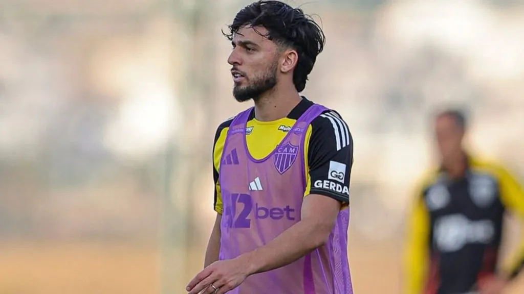 Biel em treinamento no Atlético-MG – Foto: Reprodução/Atlético-MG