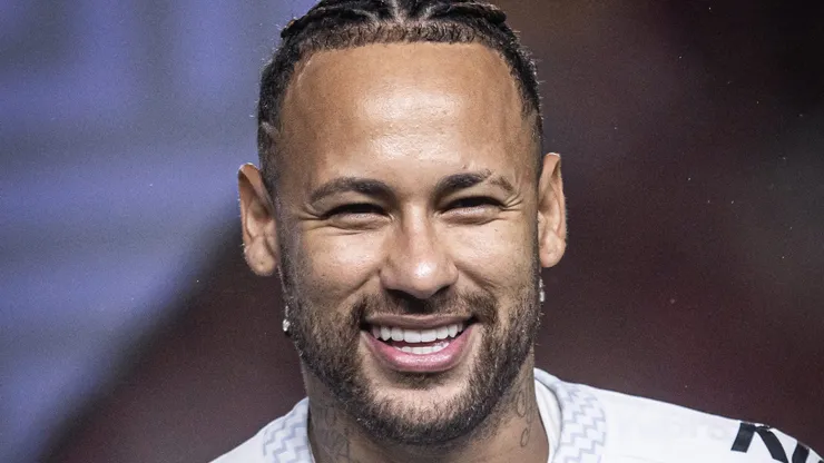 Neymar durante o empate contra o Sport Recife