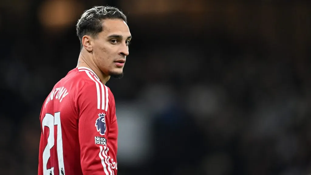 Antony pelo Manchester United. (Photo by Michael Regan/Getty Images)