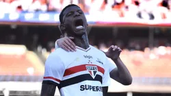 Arboleda jogador do São Paulo comemora seu gol durante partida contra o Fluminense - Foto: Marcello Zambrana/AGIF