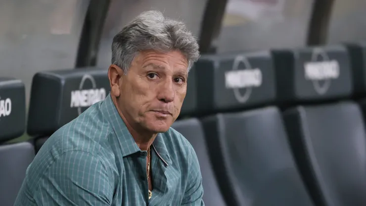 Renato Gaúcho técnico do Grêmio durante partida contra o Cruzeiro no estadio Mineirao pelo campeonato Brasileiro A 2024. Renato Gaúcho técnico do Grêmio durante partida contra o Cruzeiro. Foto: Thiago Ribeiro/AGIF