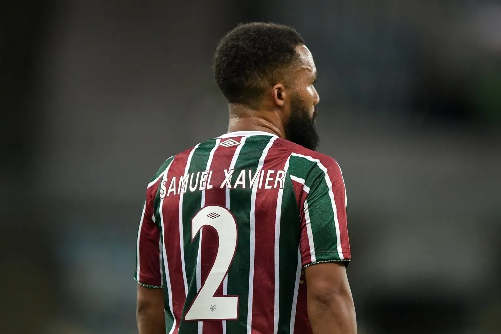 RJ – RIO DE JANEIRO – 02/02/2025 – CARIOCA 2025, FLUMINENSE X BOAVISTA – SAmuel Xavier jogador do Fluminense durante partida contra o Boavista no estadio Maracana pelo campeonato Carioca 2025. Foto: Thiago Ribeiro/AGIF