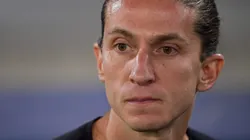 Filipe Luís durante partida entre Flamengo e Atlético-MG, no Maracanã, pelo Brasileirão.