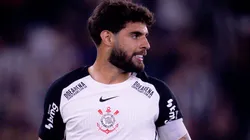 Yuri Alberto durante partida entre Botafogo e Corinthians, no Estádio Nilton Santos, pelo Brasileirão. Foto: Rodrigo Coca/Ag. Corinthians