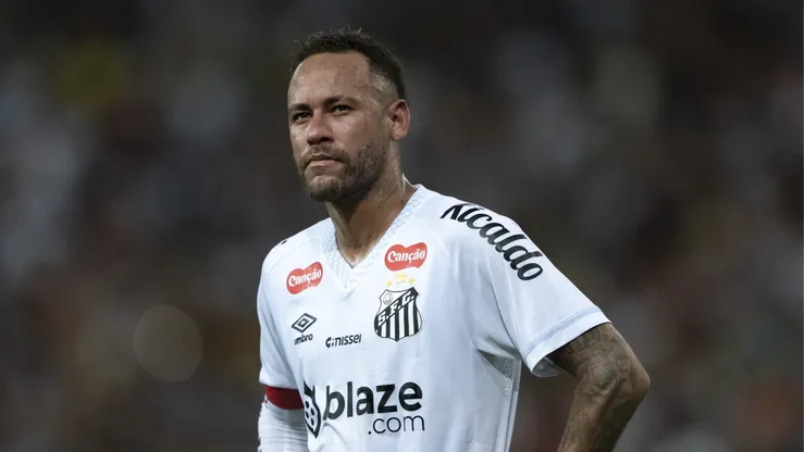 Neymar na partida contra o Fluminense
