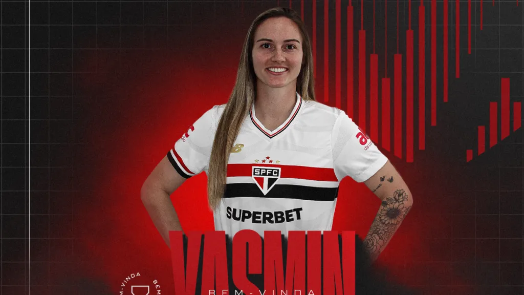 Anúncio de Yasmin no São Paulo