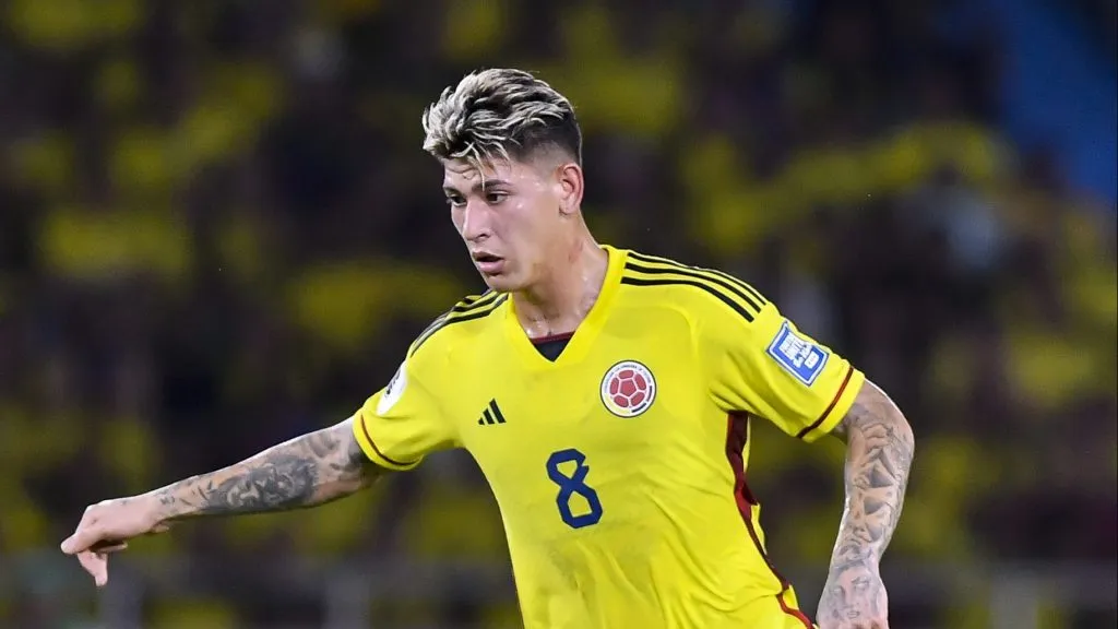 Carrascal em partida pela Seleção Colombiana. Photo by Gabriel Aponte/Getty Images