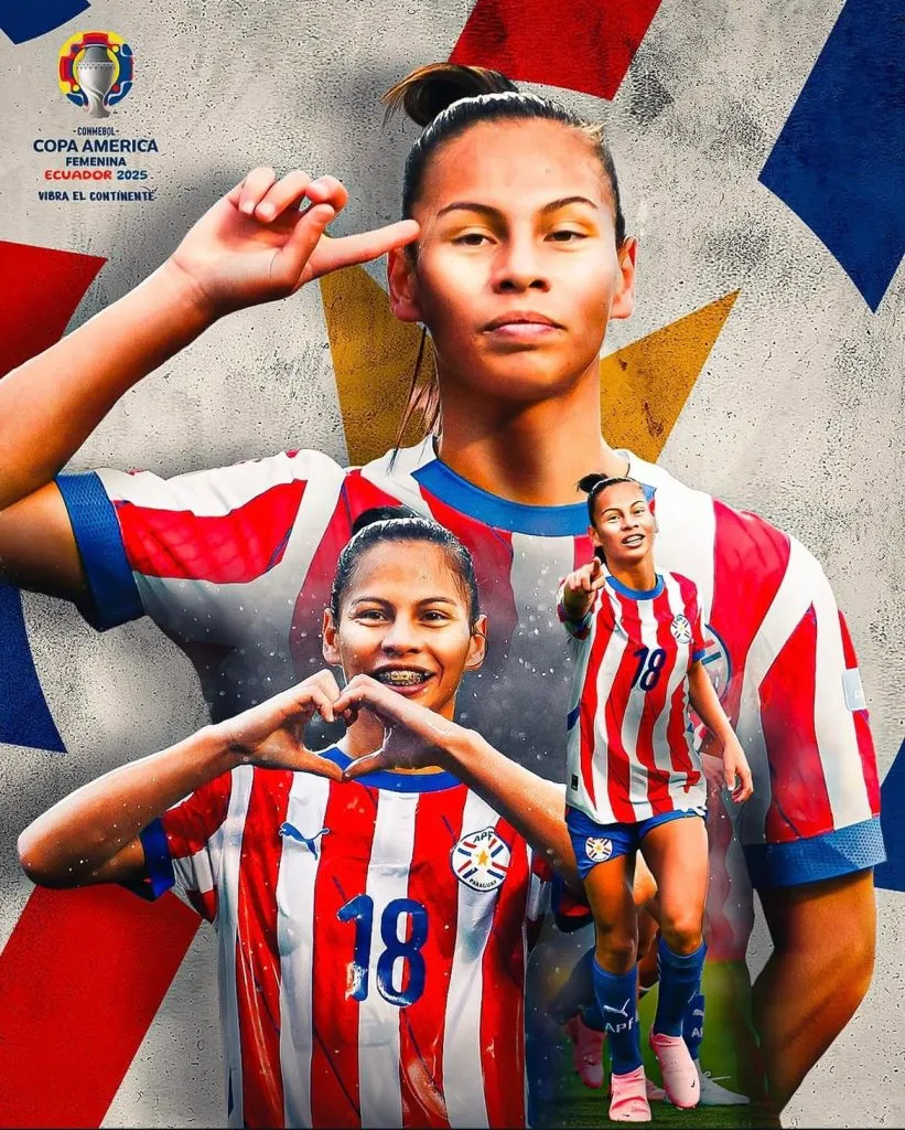 Jogadora paraguaia. Foto: Reprodução/Instagram/@copaamerica