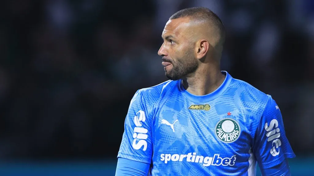 Weverton, arqueiro do Alviverde. Foto: Ettore Chiereguini/AGIF.