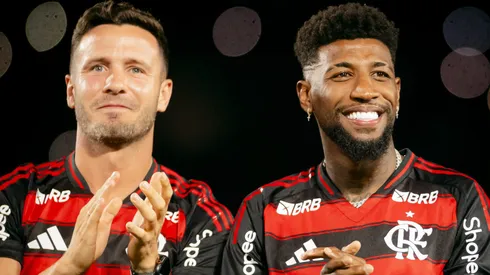 Flamengo apresentou Saúl Ñiguez e Emerson Royal antes da última vitória contra o Atlético Mineiro