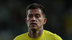 Otávio, do Al-Nassr, durante partida da Liga Saudita. (Foto: de Yasser Bakhsh/Getty Images)