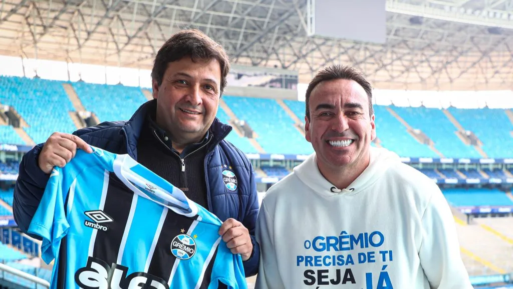 FOTO: ANGELO PIERETTI/GRÊMIO FBPA – Marcelo Marques, pré-candidato à presidência do Grêmio, decidiu ajudar Alberto Guerra no mercado da bola.