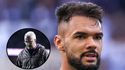 Raniele ao lado de Dorival em montagem. Fotos: Marcello Zambrana/AGIF.