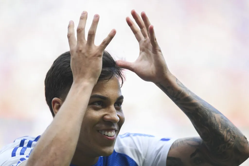 Kaio Jorge é a esperança de gols do Cruzeiro. (Photo by Pedro Vilela/Getty Images)