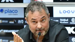 Alexandre Mattos durante coletiva de apresentação no Peixe.