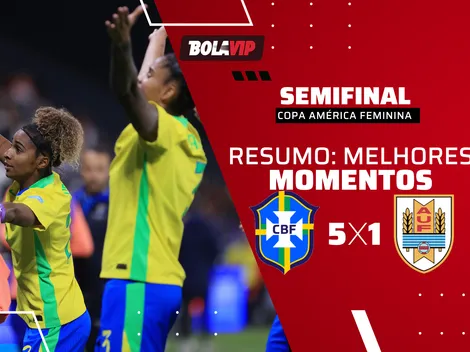 Brasil goleia Uruguai e carimba vaga nas Olimpíadas