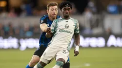 Santiago Moreno, jogador do Portland Timbers em partida pela MLS