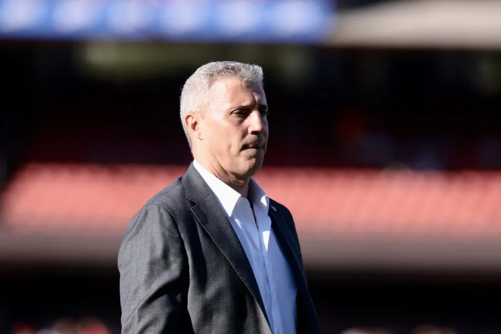 SP – SAO PAULO – 27/07/2025 – BRASILEIRO A 2025, SAO PAULO X FLUMINENSE – Hernan Crespo tecnico do Sao Paulo durante partida contra o Fluminense no estadio Morumbi pelo campeonato Brasileiro A 2025. Foto: Marcello Zambrana/AGIF