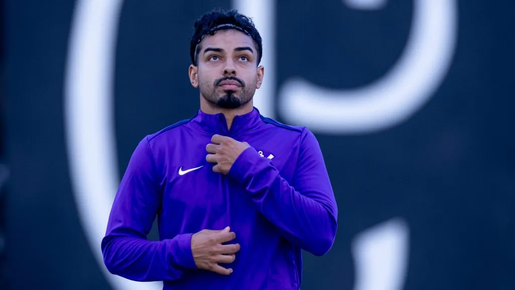 Bidu em treino no CT Joaquim Grava – Foto: Agência Corinthians