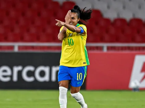Marta explica gesto após marcar gol: “Ela pediu essa comemoração"
