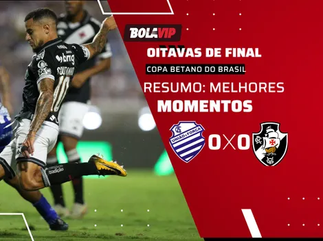 CSA e Vasco ficam no empate pelas oitavas da Copa Betano do Brasil