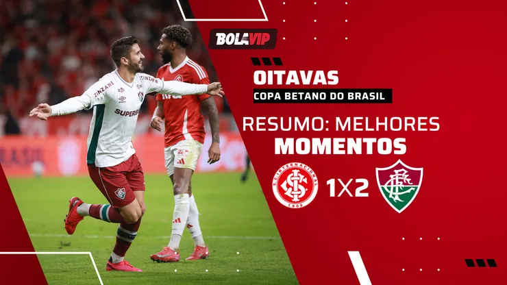 Fluminense vence o Internacional por 2 a 1 no Beira Rio e leva vantagem para jogo de volta no Rio de Janeiro. Foto: AGIF