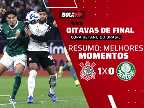 Corinthians vence Palmeiras com gol de Memphis pela Copa Betano do Brasil
