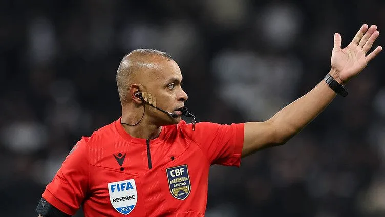 Árbitro Wilton Pereira Sampaio em Corinthians x Palmeiras. Foto: Cesar Greco/Palmeiras