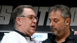 Mattos ao lado de Marcelo Teixeira.