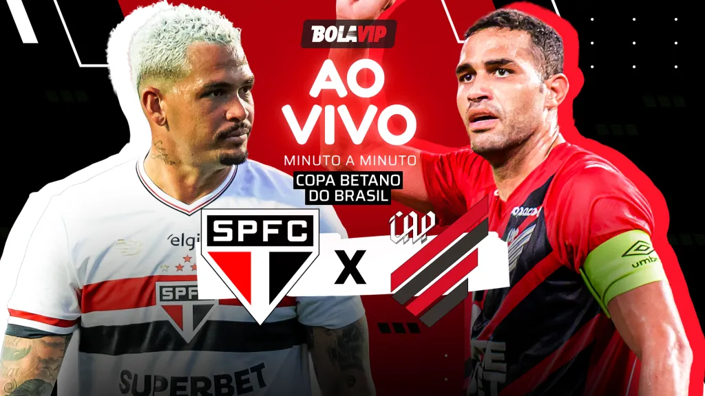 São Paulo x Athletico-PR AO VIVO - Onde assistir jogo em tempo real pela Copa Betano do Brasil