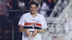 SP - SAO PAULO - 31/07/2025 - COPA DO BRASIL 2025, SAO PAULO X ATHLETICO-PR - Pablo Maia jogador do Sao Paulo comemora seu gol durante partida contra o Athletico-PR no estadio Morumbi pelo campeonato Copa Do Brasil 2025. Foto: Marcello Zambrana/AGIF
