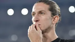 Filipe Luis, técnico do Flamengo, durante partida contra o Atletico-MG no estadio Maracana pelo campeonato Copa Do Brasil 2025. Foto: Thiago Ribeiro/AGIF