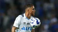 AL - MACEIO - 30/04/2025 - COPA DO BRASIL 2025, CSA X GREMIO - Cuellar jogador do Gremio durante a partida entre CSA e Gremio no Estadio Rei Pele em Maceio (AL), valida pela Copa do Brasil 2025.