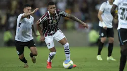 RJ - RIO DE JANEIRO - 01/11/2024 - BRASILEIRO A 2024, FLUMINENSE X GREMIO - Kaua Elias jogador do Fluminense durante partida contra o Gremio no estadio Maracana pelo campeonato Brasileiro A 2024. Foto: Jorge Rodrigues/AGIF