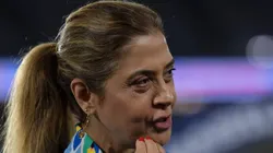 RJ - RIO DE JANEIRO - 23/07/2025 - BRASILEIRO A 2025, FLUMINENSE X PALMEIRAS - Leila Pereira presidente do Palmeiras durante partida contra o Fluminense no estadio Maracana pelo campeonato Brasileiro A 2025.