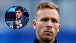 Alberto Guerra em montagem com Arthur Melo. Fotos: Juan Manuel Serrano Arce/Getty Images e Fernando Alves/AGIF.