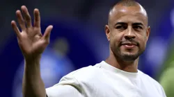 Mayke, jogador do Palmeiras, antes da partida contra o Gremio no estadio Arena Allianz Parque pelo campeonato Brasileiro A 2025. Foto: Marcello Zambrana/AGIF
