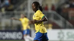 SAO PAULO, BRAZIL - AUGUST 29: Formiga of Brazil runs during a match between Argentina and Brazil part of Uber International Cup 2019 at Pacaembu Stadium on August 29, 2019 in Sao Paulo, Brazil. (Photo by Miguel Schincariol/Getty Images)